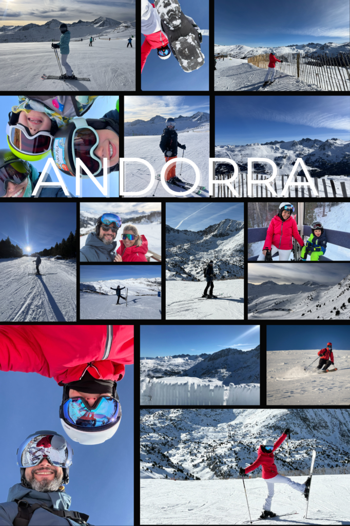 Collage de fotos vertical recuerdos de viaje sencillo negro 1