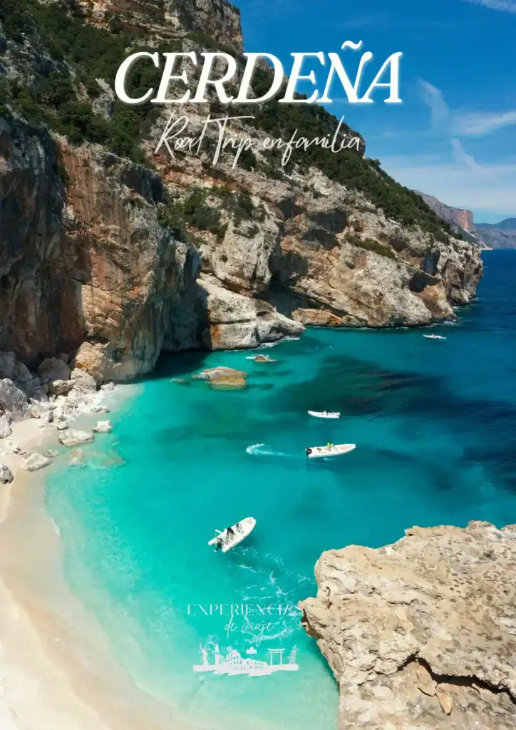 Portada de la guía de viaje "Croacia Road Trip en familia" con una impresionante vista aérea de la playa Zlatni Rat en Bol, rodeada de aguas turquesas y pinos.